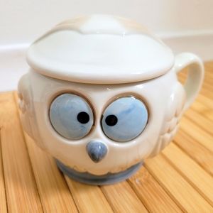 OWL tea cup with strainer Mug